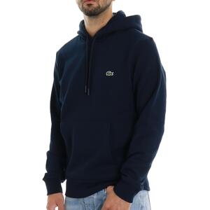 FELPA CON CAPPUCCIO BLU